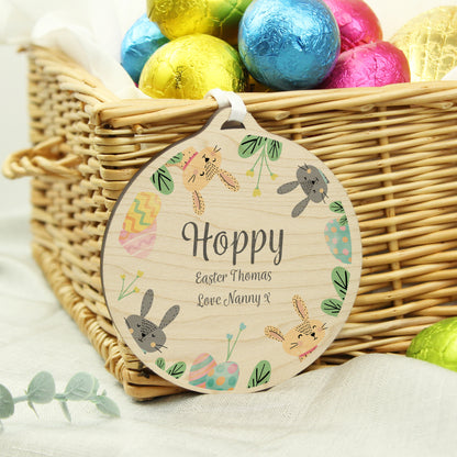 Personalised Easter Bunny Wooden Decoration - image 3