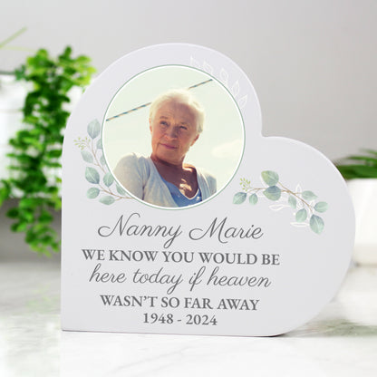 Personalised Wedding Memory Table Heart Ornament from Heartfelt Gifts