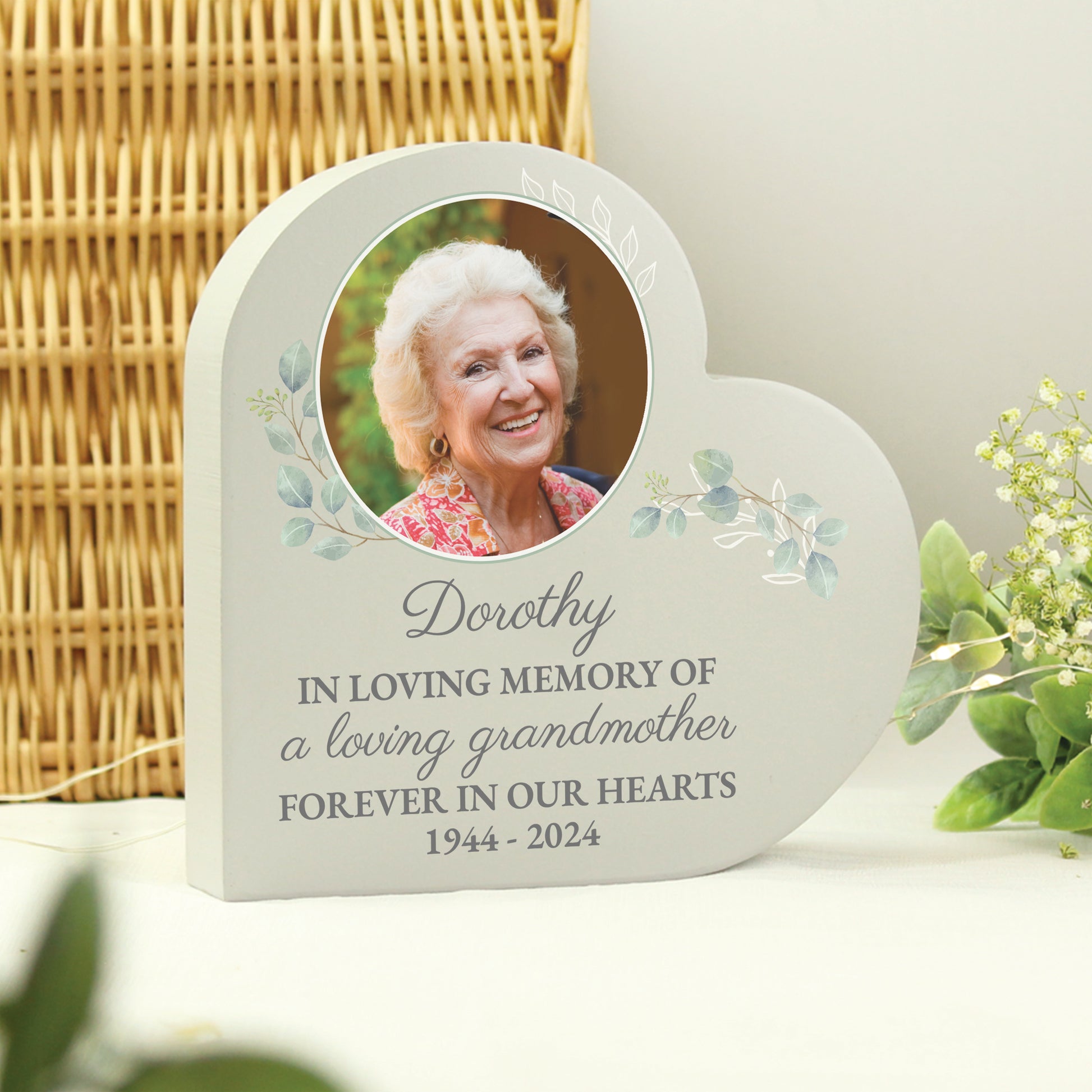Personalised Wedding Memory Table Heart Ornament - image 2