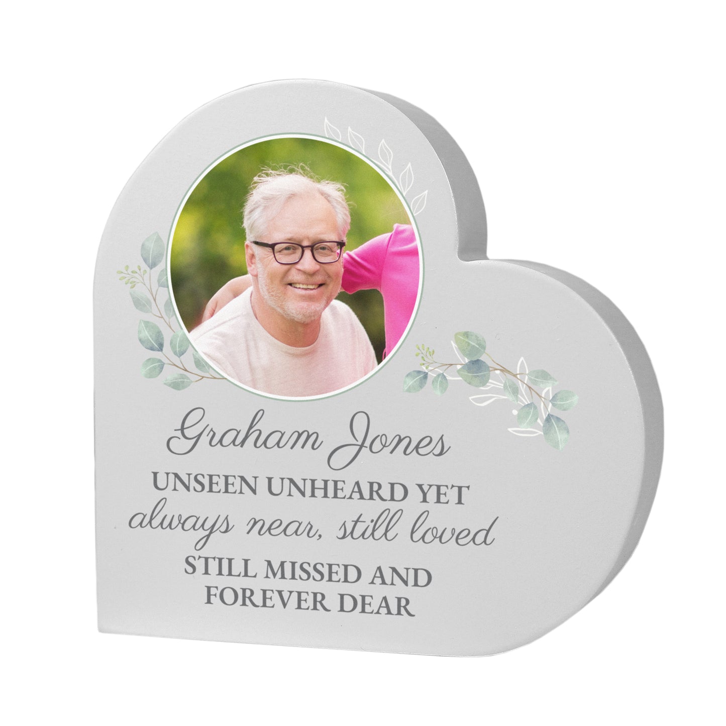 Personalised Wedding Memory Table Heart Ornament - image 5
