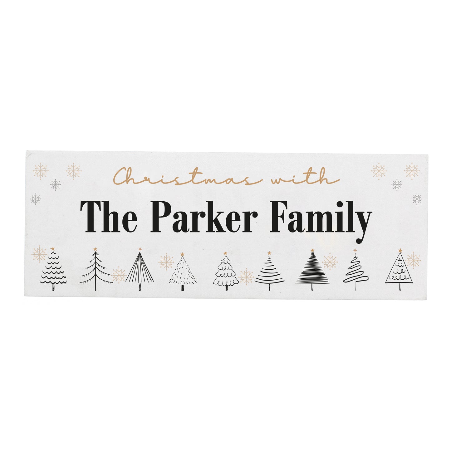 Personalised Christmas Tree Wooden Mantel Decoration - image 5