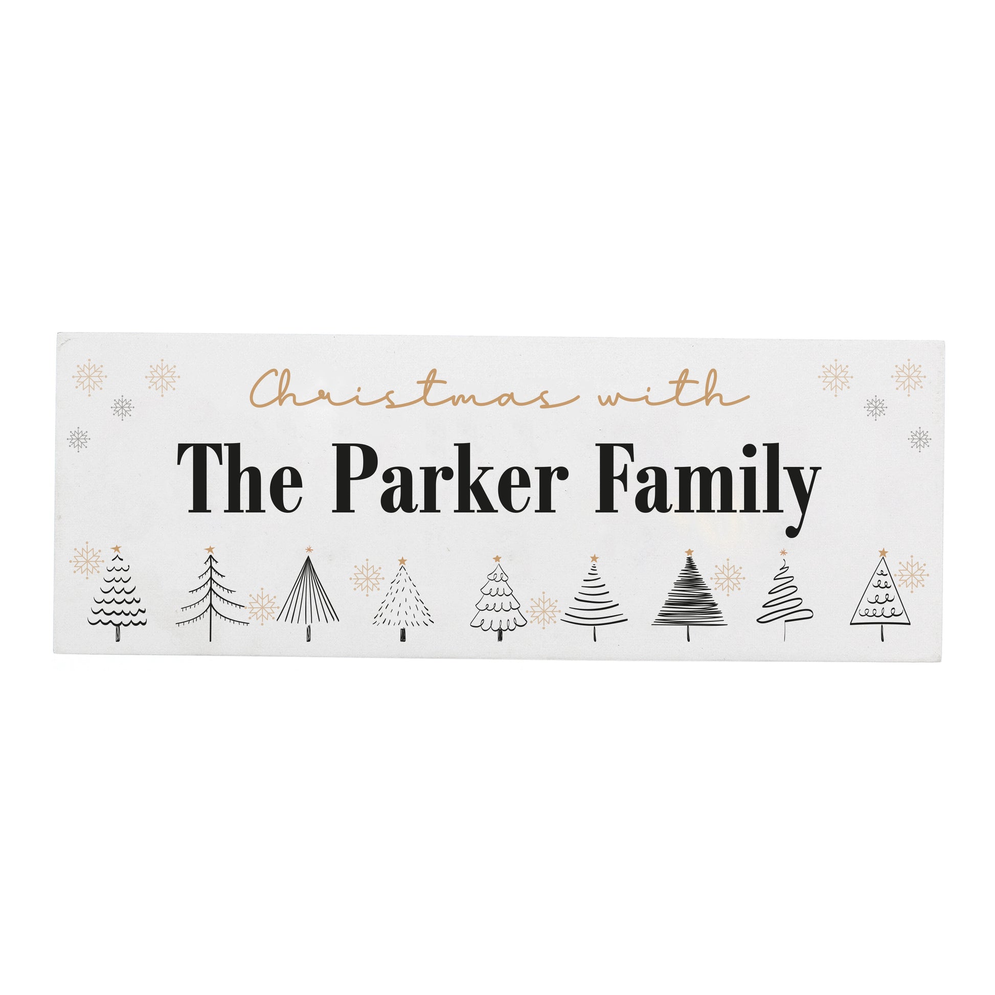Personalised Christmas Tree Wooden Mantel Decoration - image 5