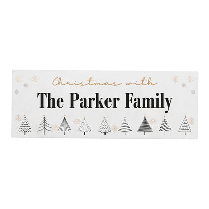Personalised Christmas Tree Wooden Mantel Decoration - image 5