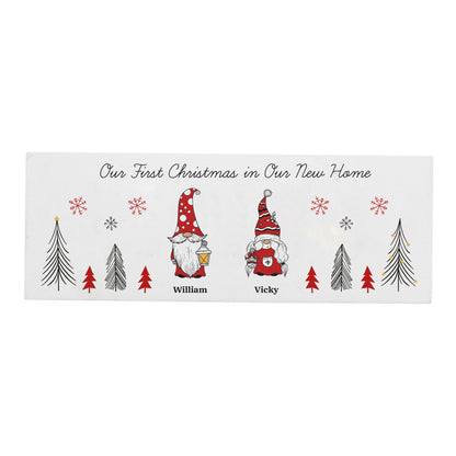 Personalised Gonk Family Christmas Wooden Mantel Decoration - image 5