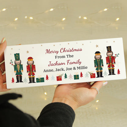 Personalised Christmas Nutcracker Wooden Mantel Decoration - image 4