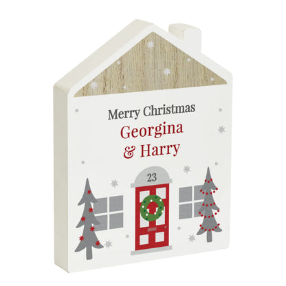 Personalised Christmas Wooden House Ornament - image 5