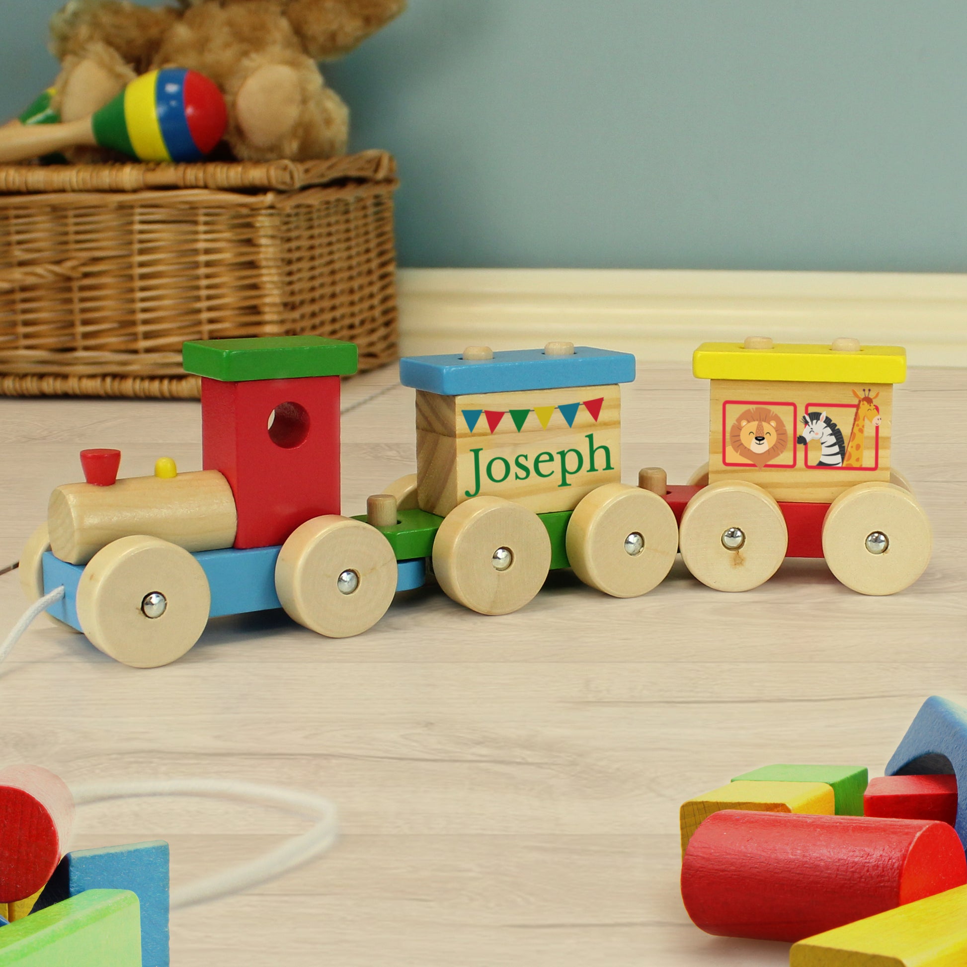 Personalised Circus Toy Train from Heartfelt Gifts