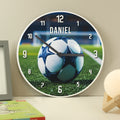 Personalised Football Wooden Childrens Clock from Heartfelt Gifts