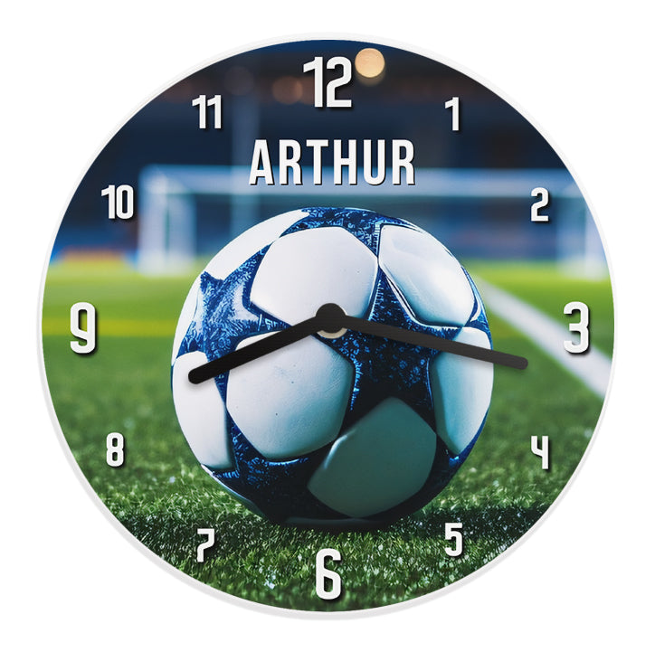 Personalised Football Wooden Childrens Clock - image 5
