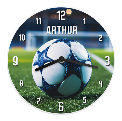 Personalised Football Wooden Childrens Clock - image 5