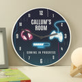 Personalised Gaming Wooden Childrens Clock from Heartfelt Gifts