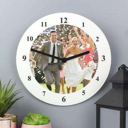 Personalised Photo Upload Wooden Clock - image 2