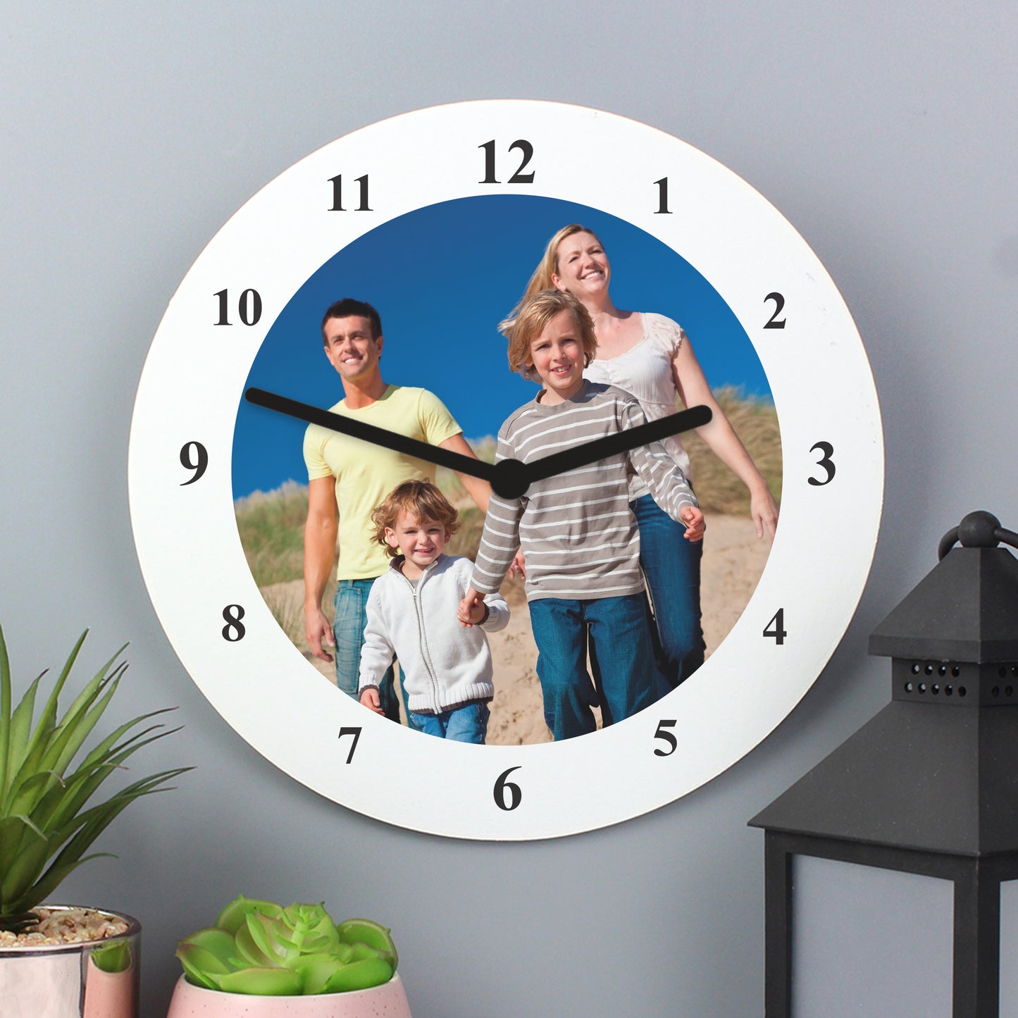 Personalised Photo Upload Wooden Clock - image 4