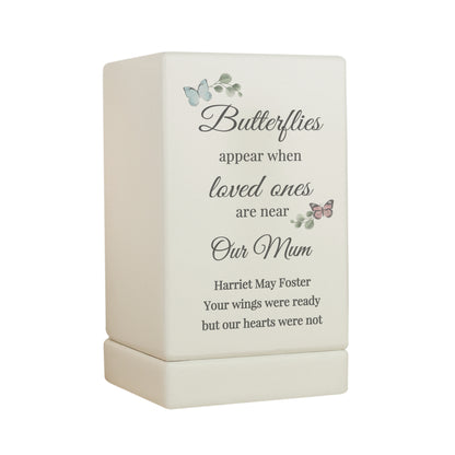 Personalised Butterflies Appear Small Wooden Urn - image 5