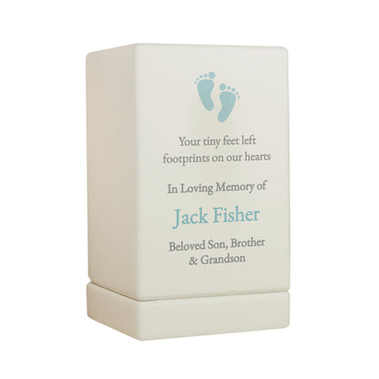 Personalised Baby Boy Small Wooden Urn - image 5