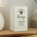 Personalised Pet Memorial Small Wooden Urn from Heartfelt Gifts