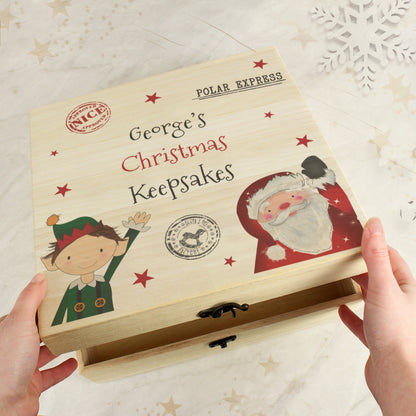 Personalised Wooden Christmas Eve Box - image 3
