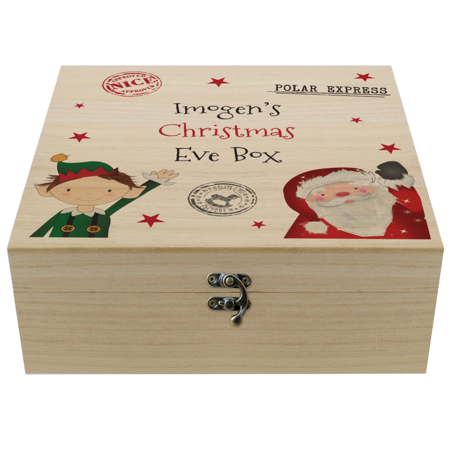 Personalised Wooden Christmas Eve Box - image 5