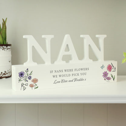 Personalised Wild Flowers Nan Ornament from Heartfelt Gifts