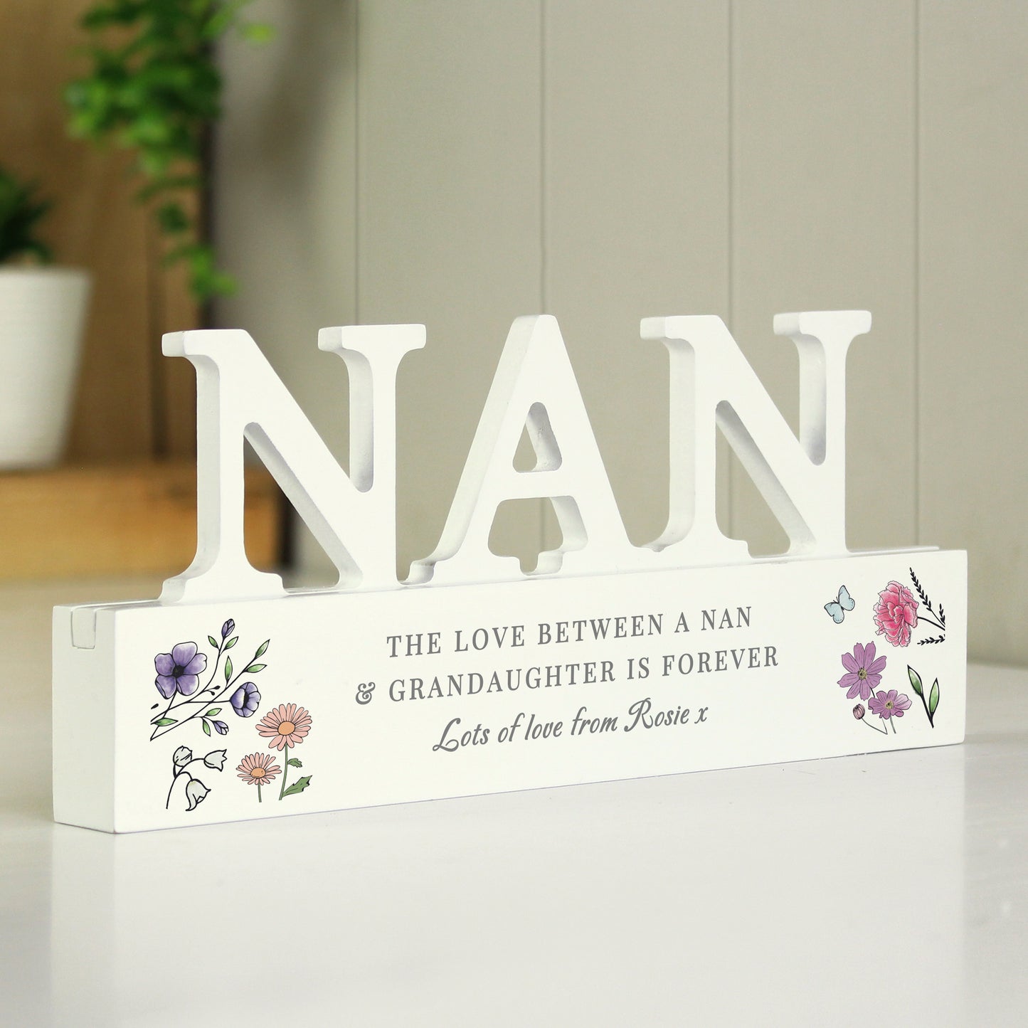 Personalised Wild Flowers Nan Ornament - image 2