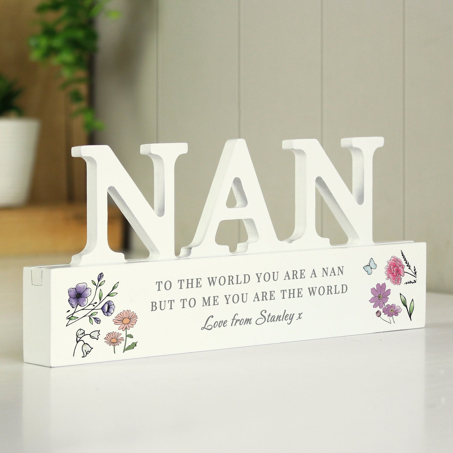 Personalised Wild Flowers Nan Ornament - image 4