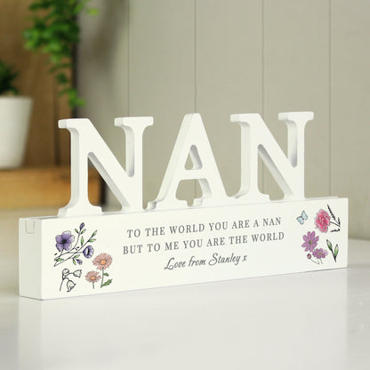 Personalised Wild Flowers Nan Ornament - image 4