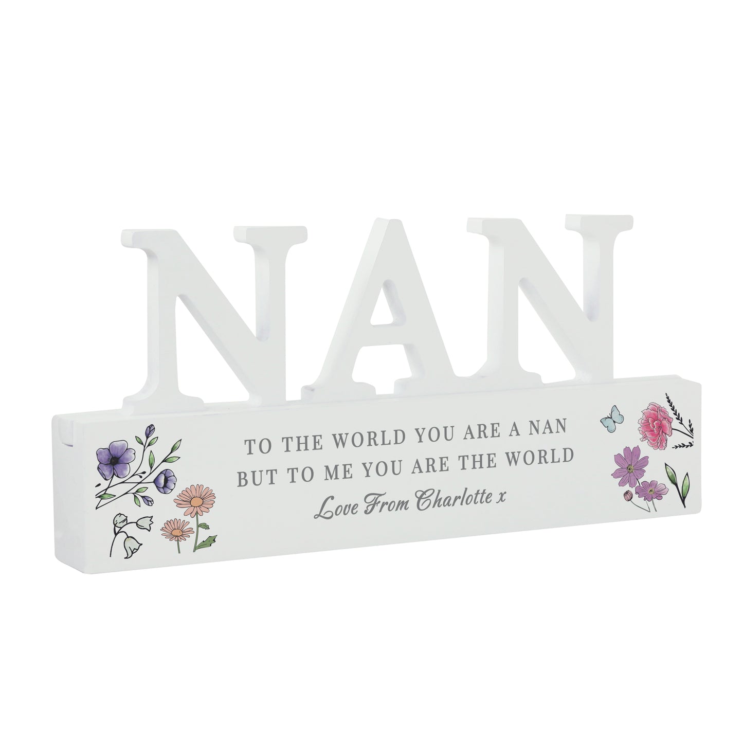 Personalised Wild Flowers Nan Ornament - image 5