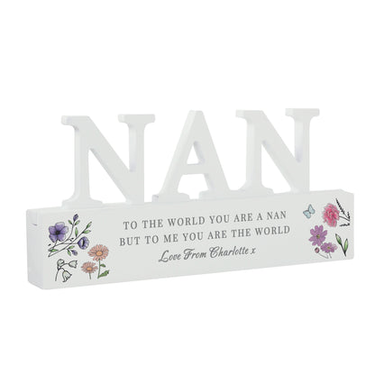 Personalised Wild Flowers Nan Ornament - image 5