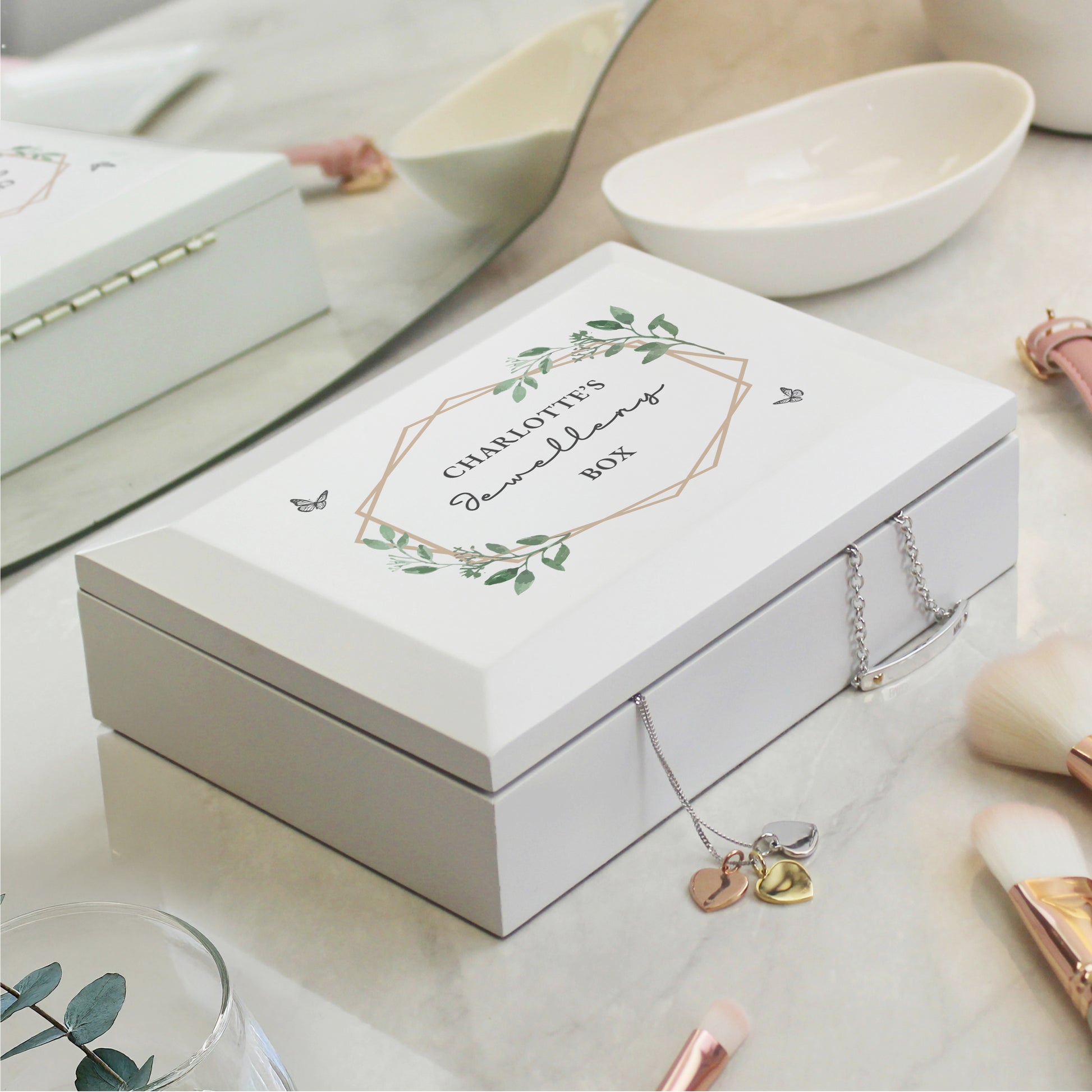 Personalised Butterfly Wooden Jewellery Box from Heartfelt Gifts