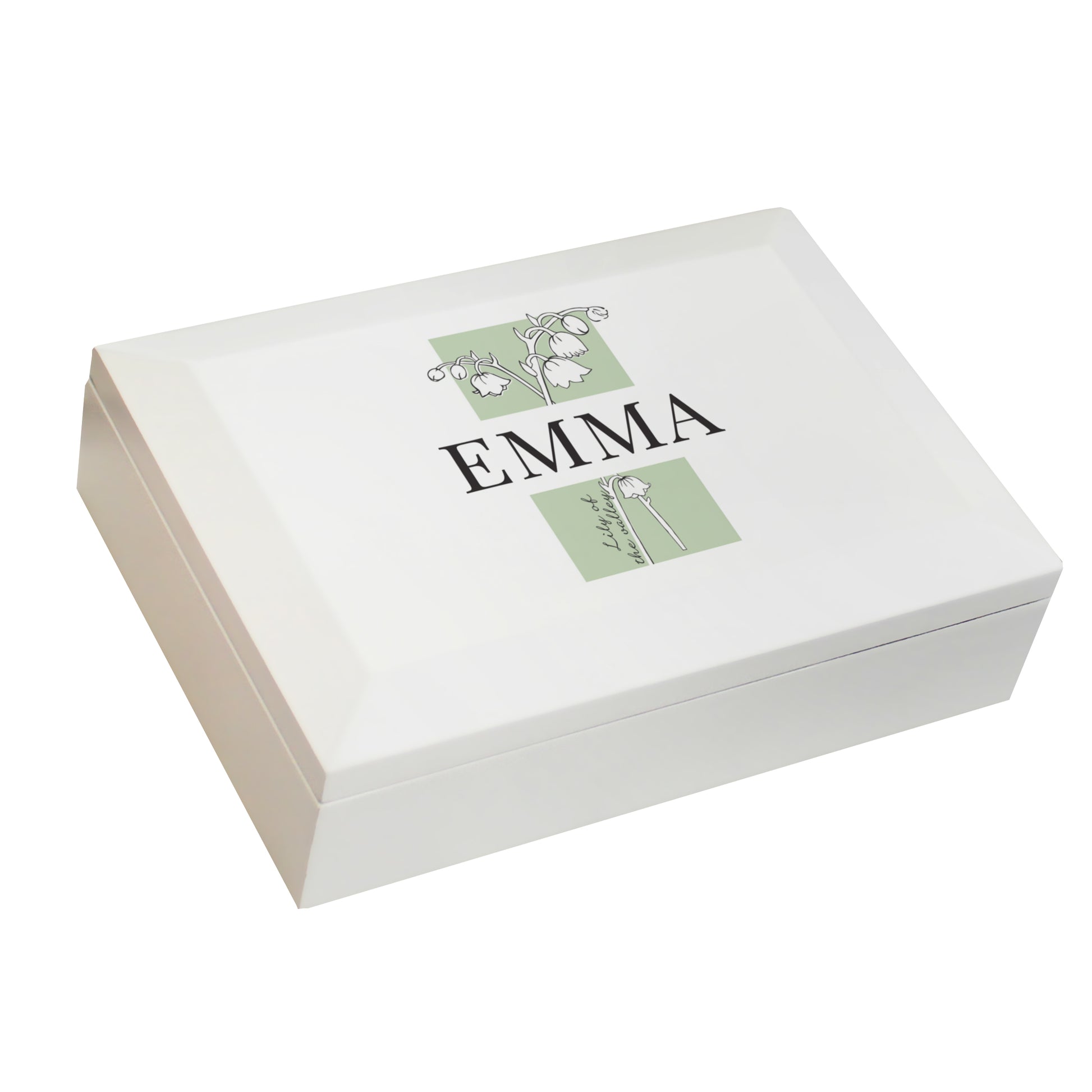 Personalised Birth Flower Wooden Jewellery Box - image 5