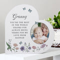 Personalised Wild Flowers Photo Upload Heart Ornament from Heartfelt Gifts
