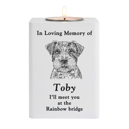 Personalised Dog Breed Memorial Tealight Holder - image 5