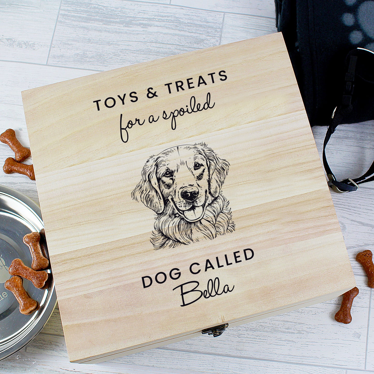 Personalised Dog Breed Wooden Storage Box - image 3