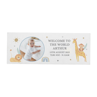 Personalised Safari Animals Photo Upload Wooden Ornament - image 5
