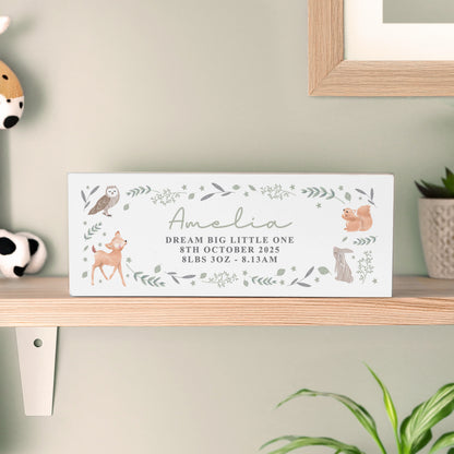 Personalised Woodland Animals Wooden Ornament from Heartfelt Gifts
