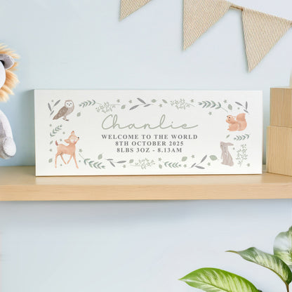 Personalised Woodland Animals Wooden Ornament - image 2