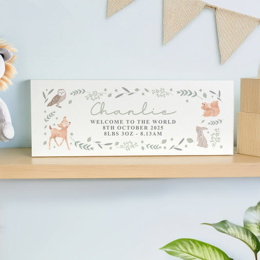 Personalised Woodland Animals Wooden Ornament - image 2