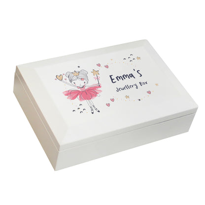 Personalised Princess Ballerina Wooden Jewellery Box - image 5