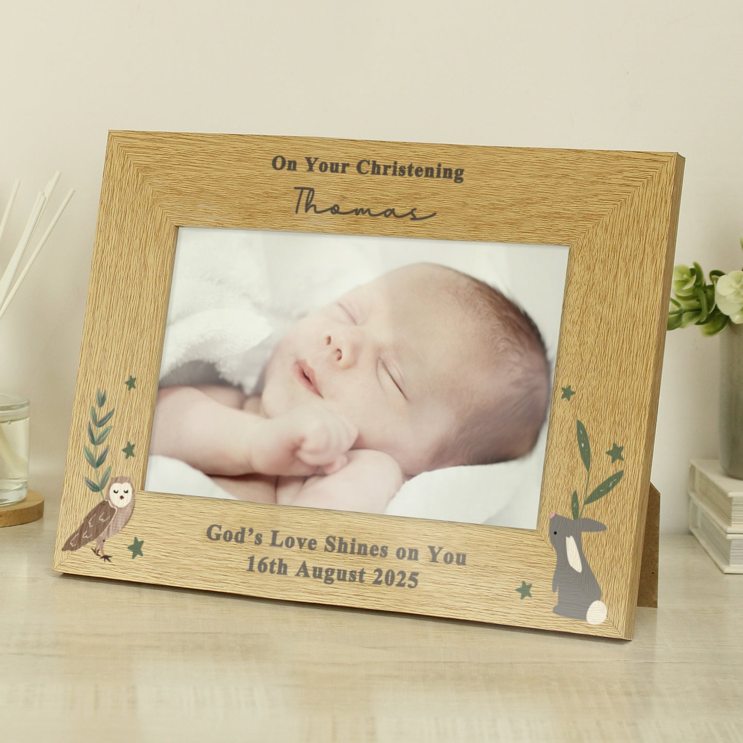 Personalised Woodland Animals 6x4 Photo Frame - image 2