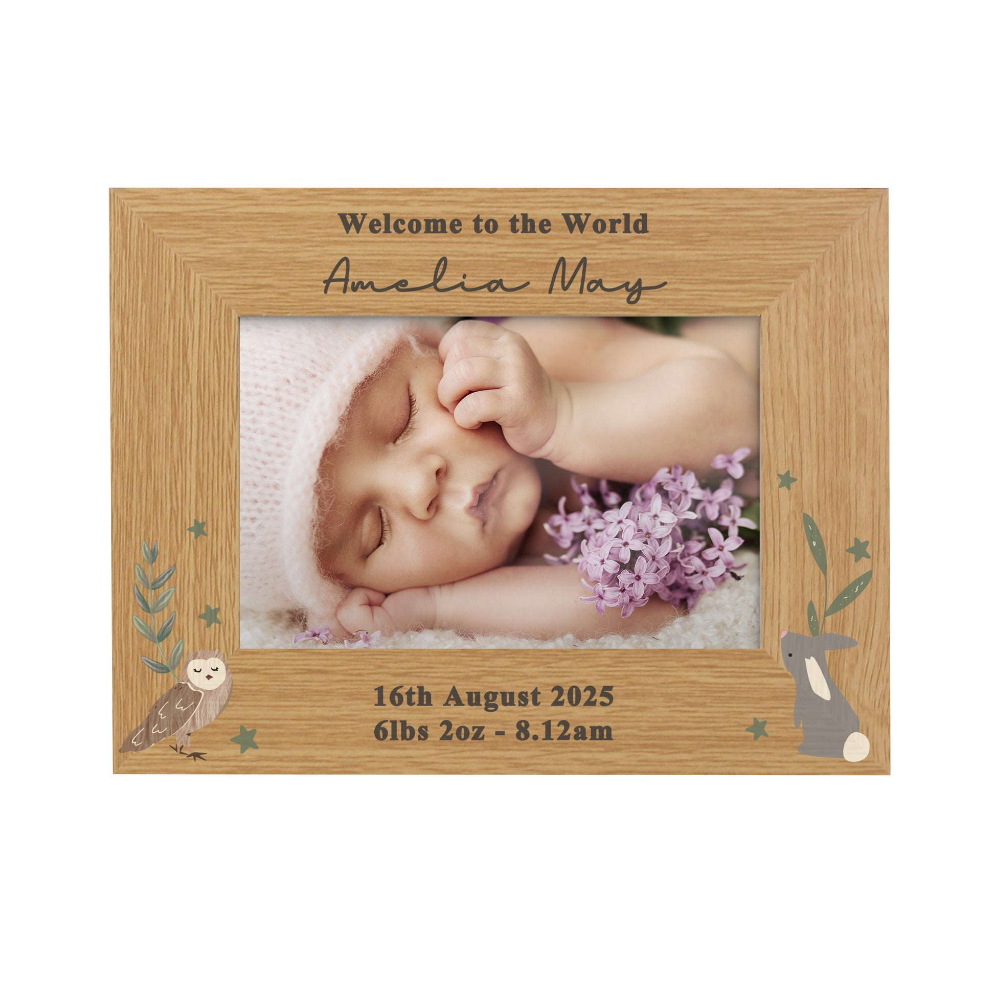 Personalised Woodland Animals 6x4 Photo Frame - image 4