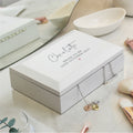 Personalised White Wooden Jewellery Box from Heartfelt Gifts
