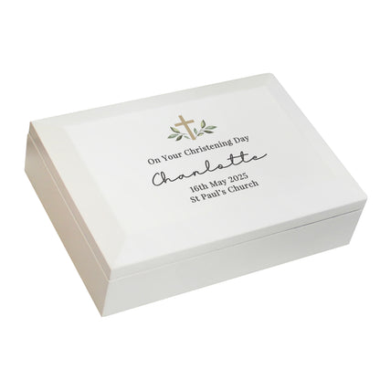 Personalised Holy Communion / Christening Wooden Jewellery Box - image 5
