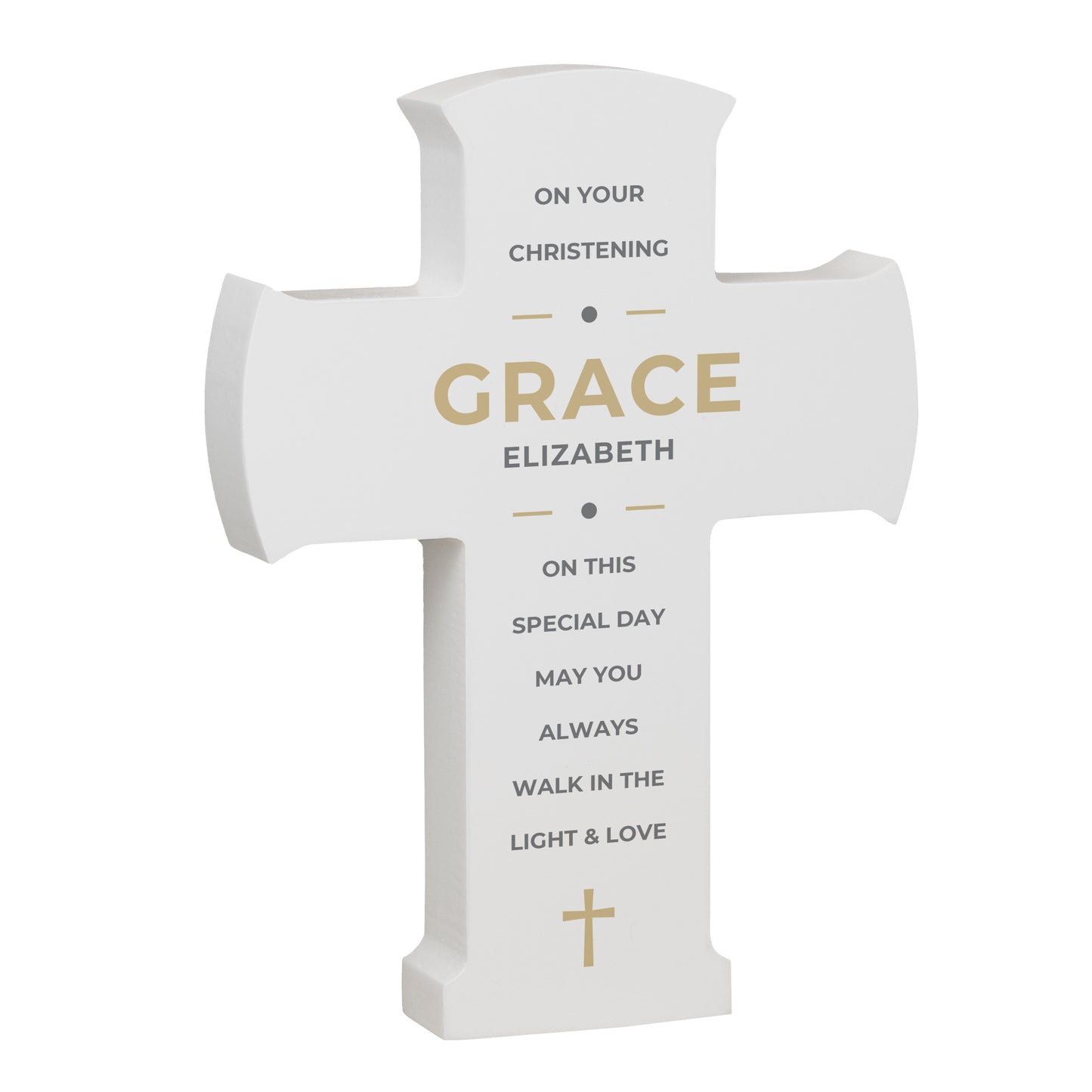Personalised Wooden Cross Ornament - image 5
