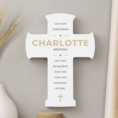Personalised Wooden Cross Ornament - image 6