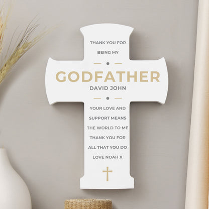 Personalised Wooden Cross Ornament - image 8