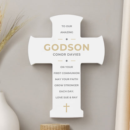 Personalised Wooden Cross Ornament - image 10