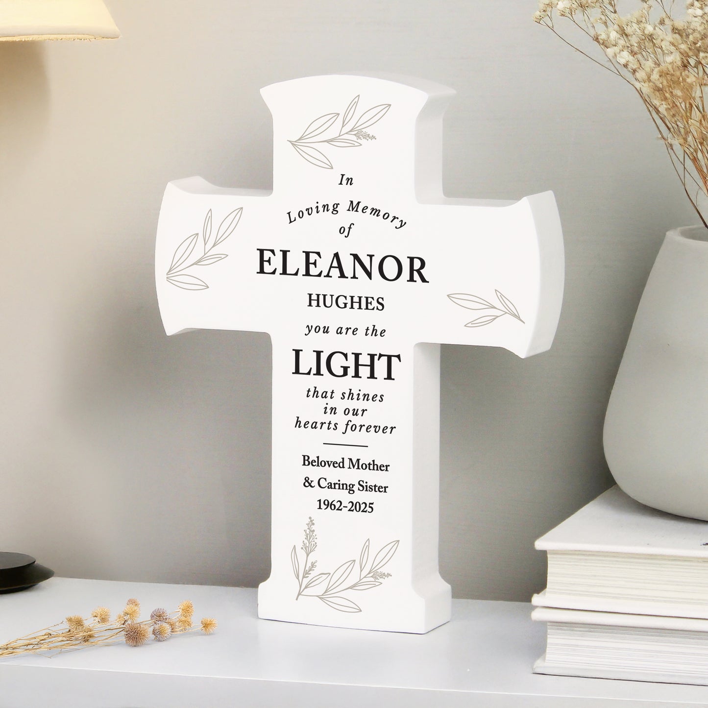 Personalised In Loving Memory Cross Ornament - image 4