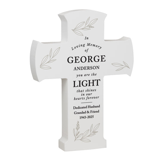 Personalised In Loving Memory Cross Ornament - image 5
