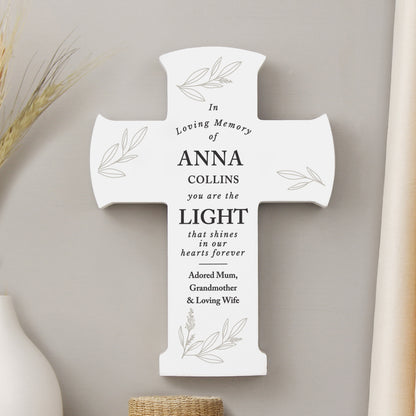 Personalised In Loving Memory Cross Ornament - image 6