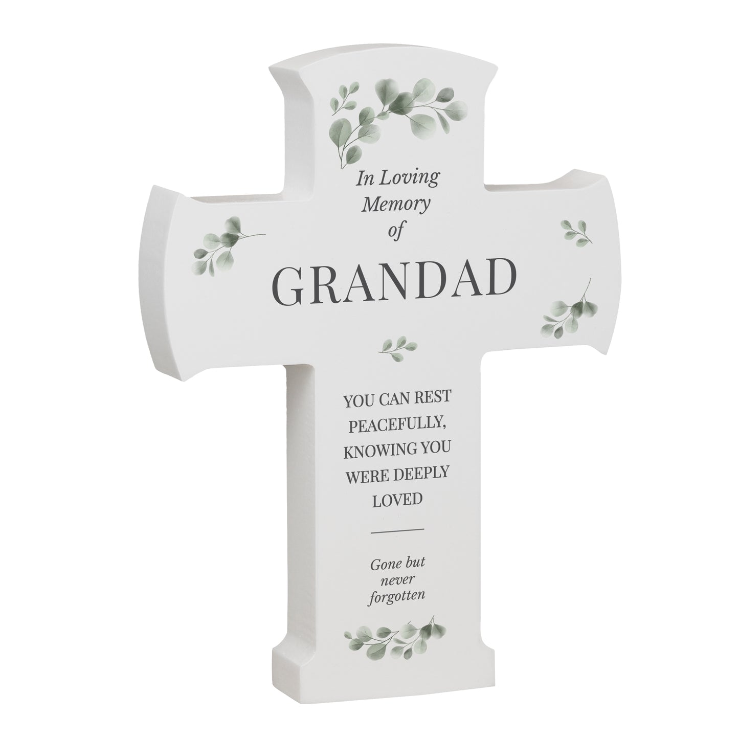 Personalised Memorial Cross Wooden Ornament - image 5